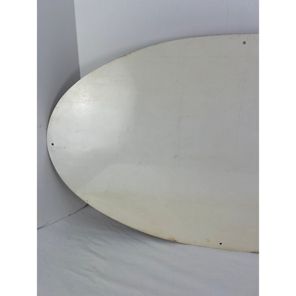 Vintage Drink Coca Cola Delicious And Refreshing Oval Tin Sign 28" x 15" - Picture 7 of 8